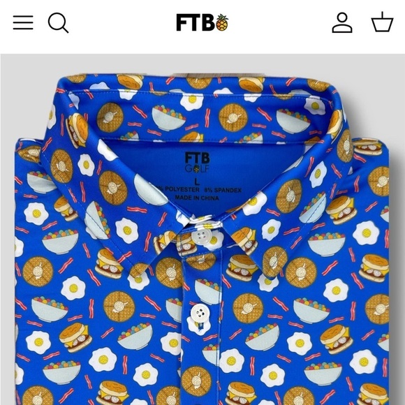 For The Birds “Breakfast Balls” Men's Golf Polo Size 2Xl - Picture 3 of 13